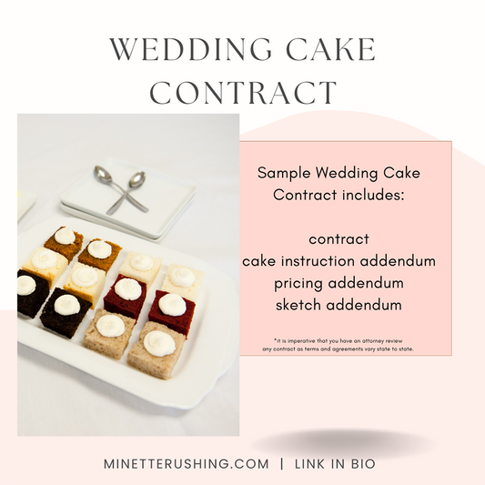 WEDDING CAKE CONTRACT - Sample